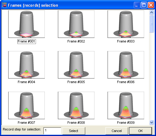 Video export frames